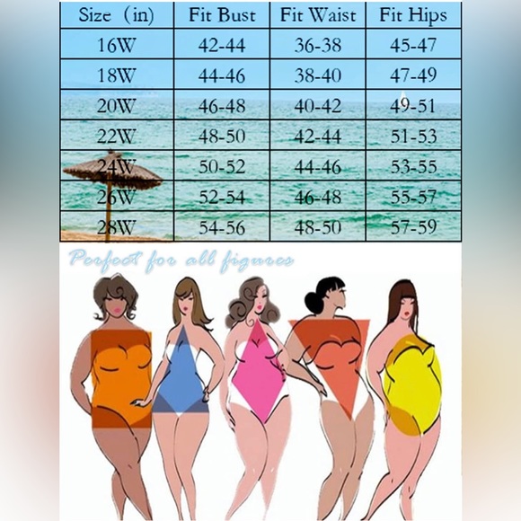 Black & Pink Floral Banded Tankini Two Piece  (Top Only) PLUS SIZE 20W - Picture 7 of 7